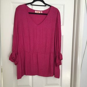 Evri Hot Pink Blouse